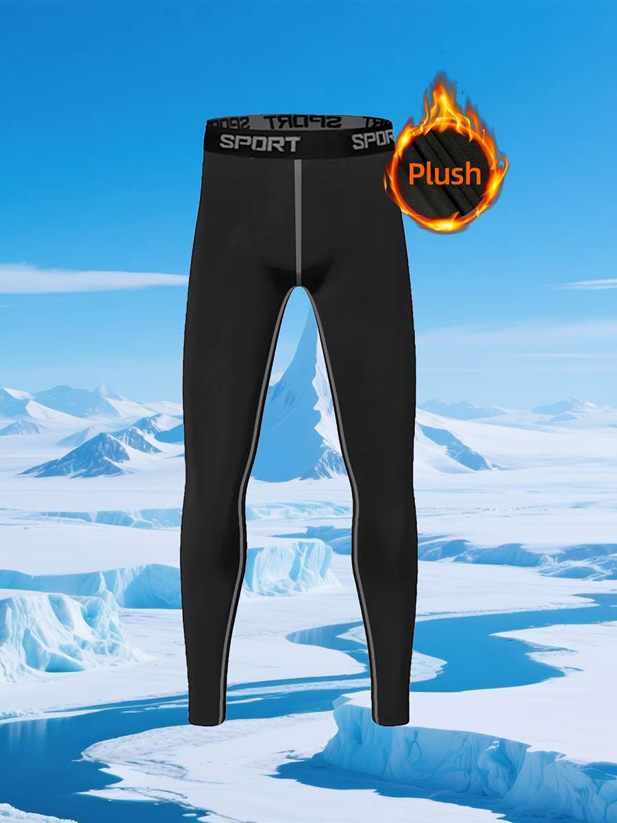 Thermal Underwear Color Black Gray Line Size910Y