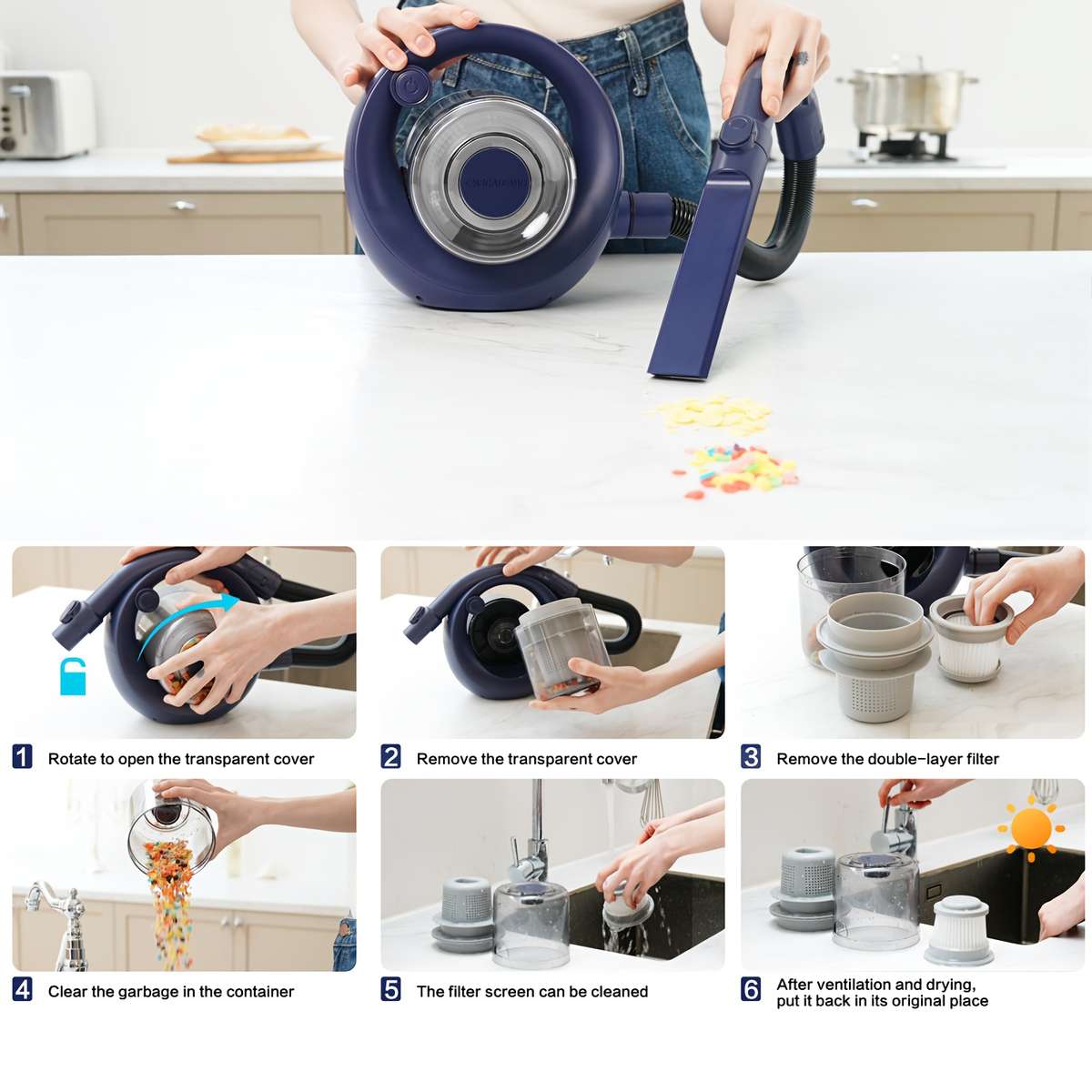 Vacuum Cleaner Color 906Pro Blue