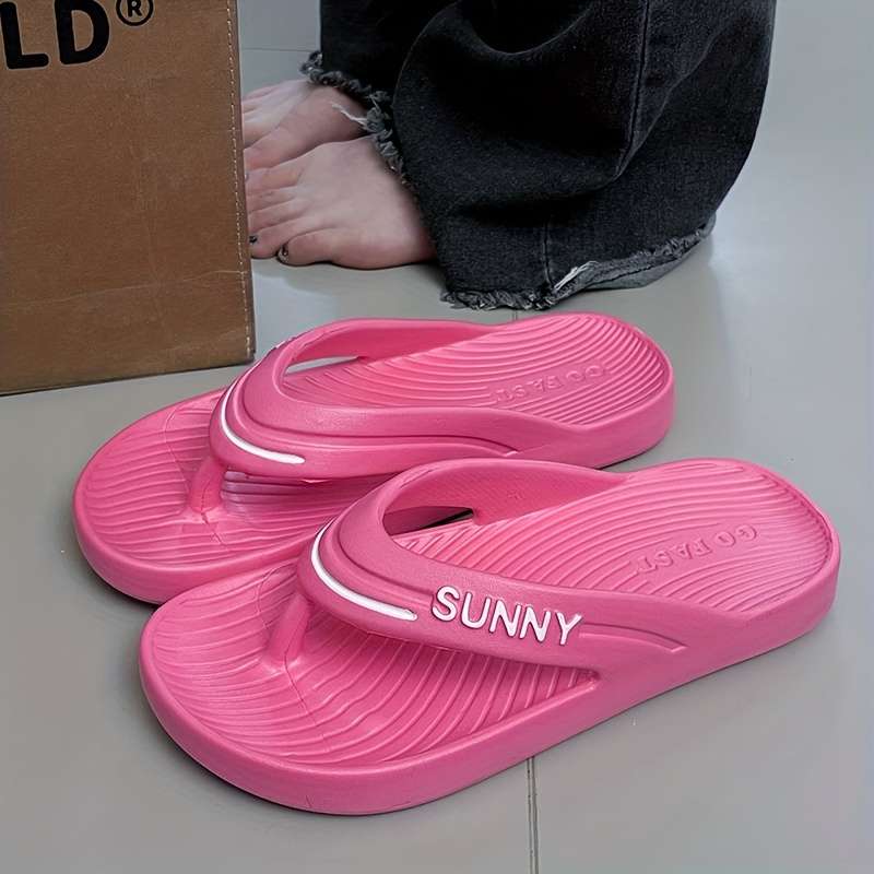 Ladies Summer Flip Flops White Uk 6.5-7