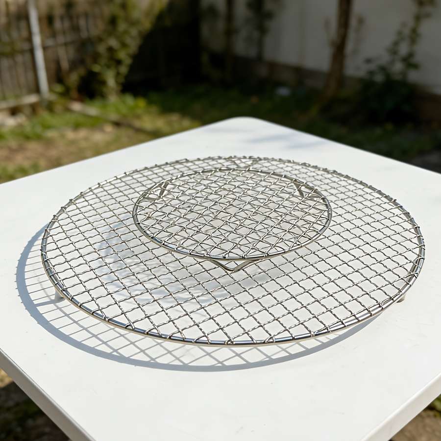 Grill Rack Model Round Bbq Mat Set 19.7Cm35Cm