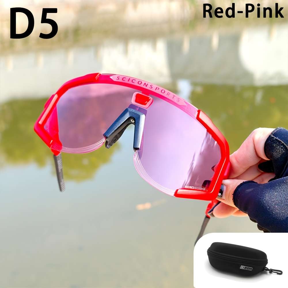 Cycling Glasses Color Red Blue