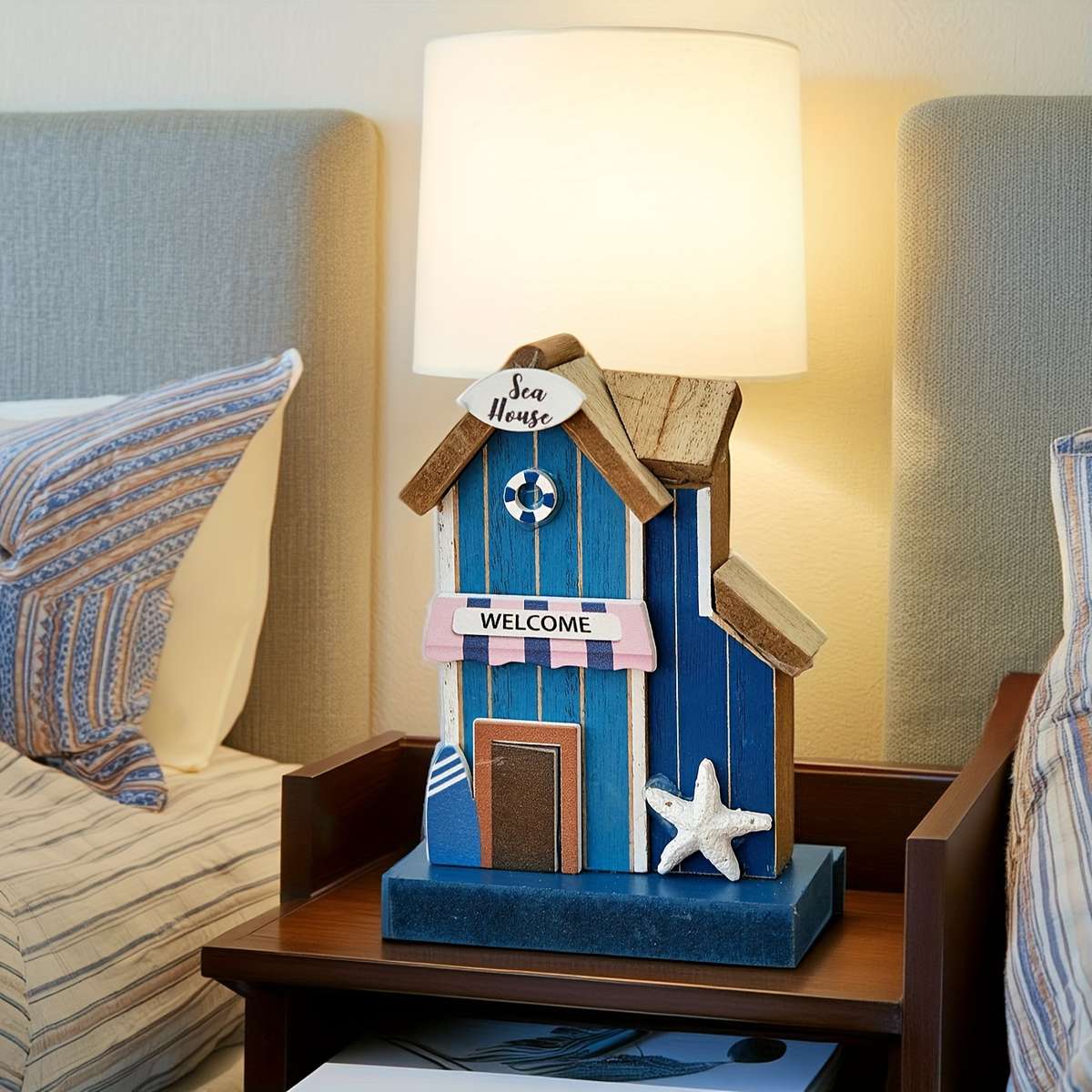 Building Toy Architectural Model Toy Set Color 1Pc Blue House Ornament