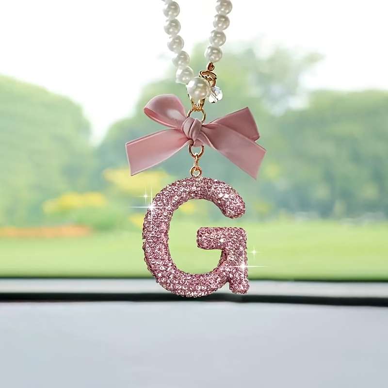 Premium Durable Elegant Rhinestone Embellished Car Hanging Ornament for Daily