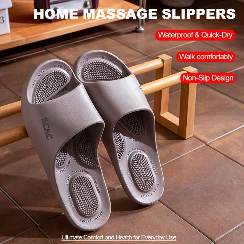 Men Slippers Summer Style Light Purple Size Uk 7.5 To 8