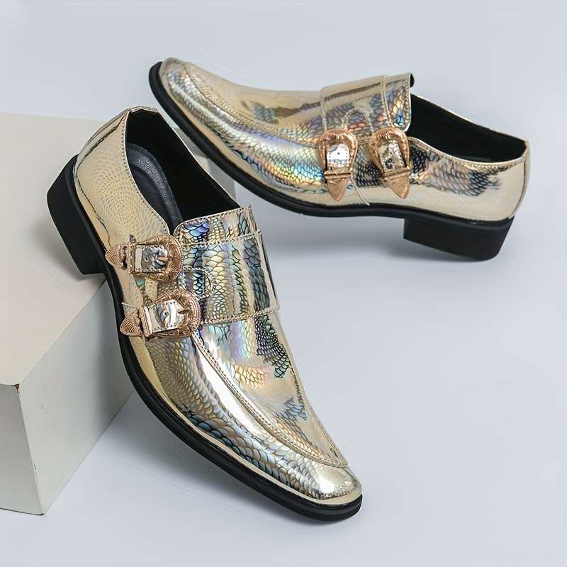 Mens Leather Shoes Color Black Sizeuk 7