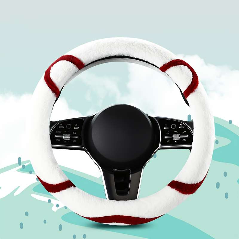Car Steering Wheel Cover Grey Model Round