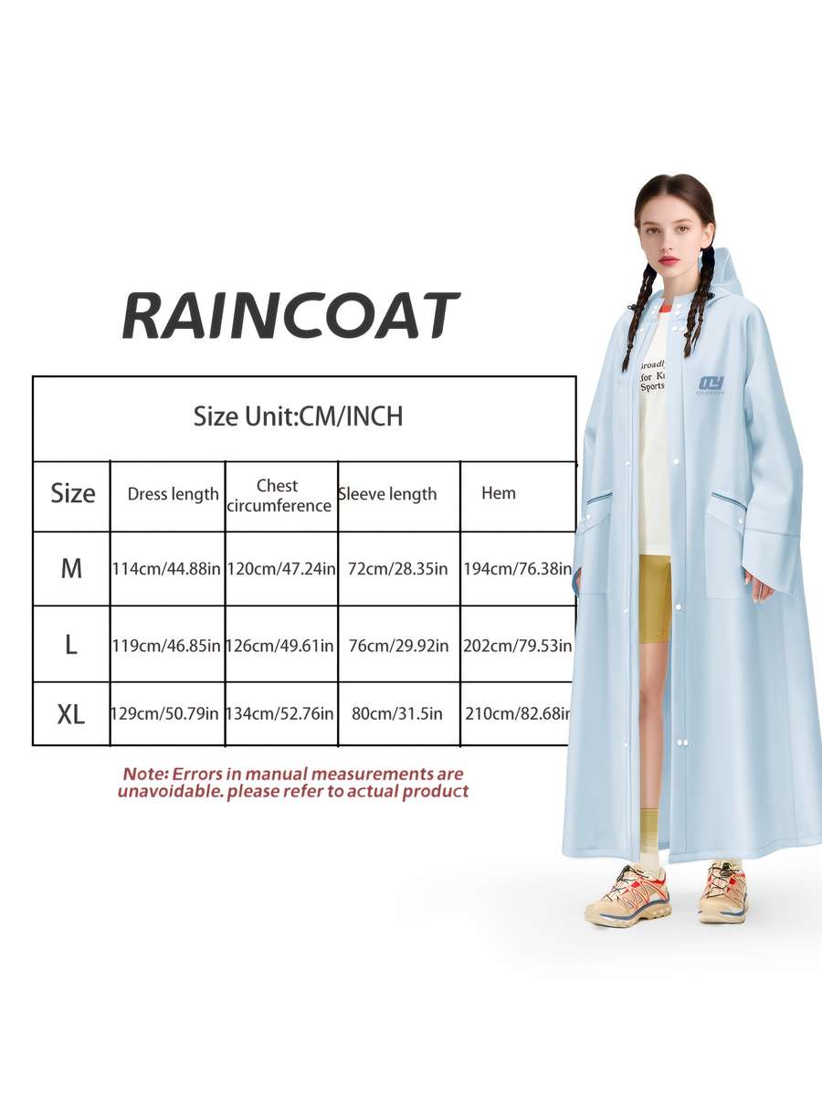 Raincoat Light Blue Size Uk S