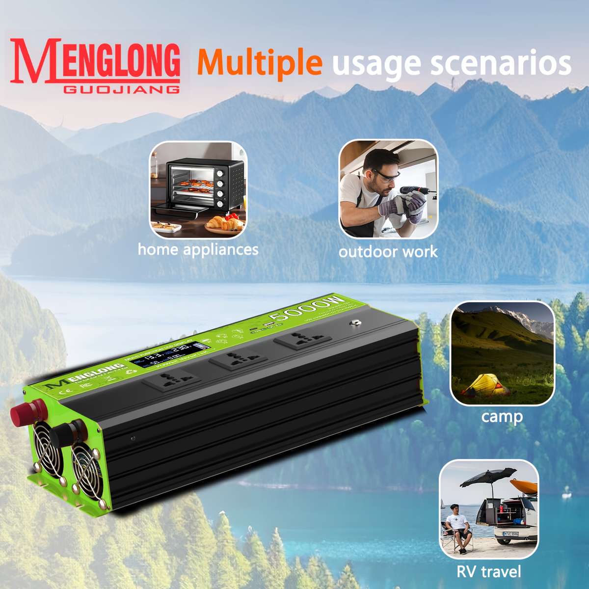 Inverter Color Orange Model5000W