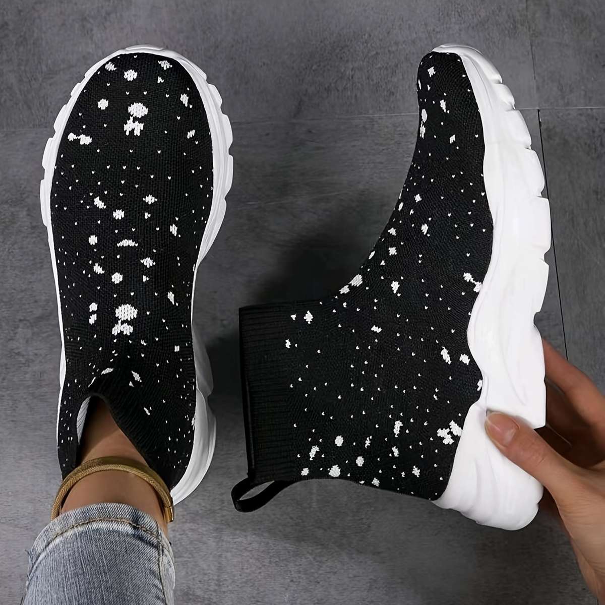 Women S Sneakers Color 015A Black Sizeuk 5