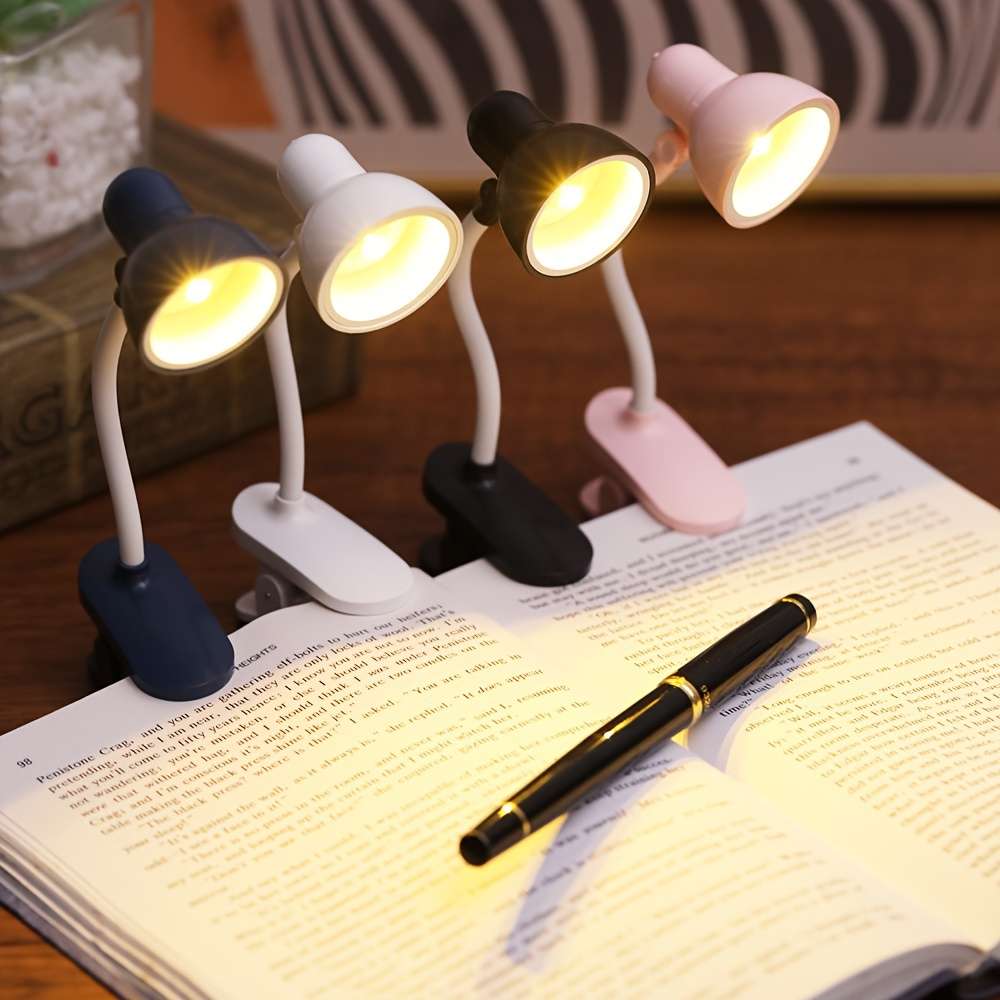 Desk Lamp Color 2Pcs Pink   White
