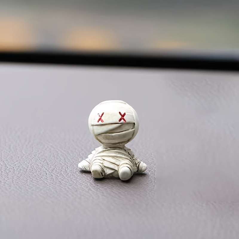 Car Interior Decor Items 2Pcs Mummy Ornaments