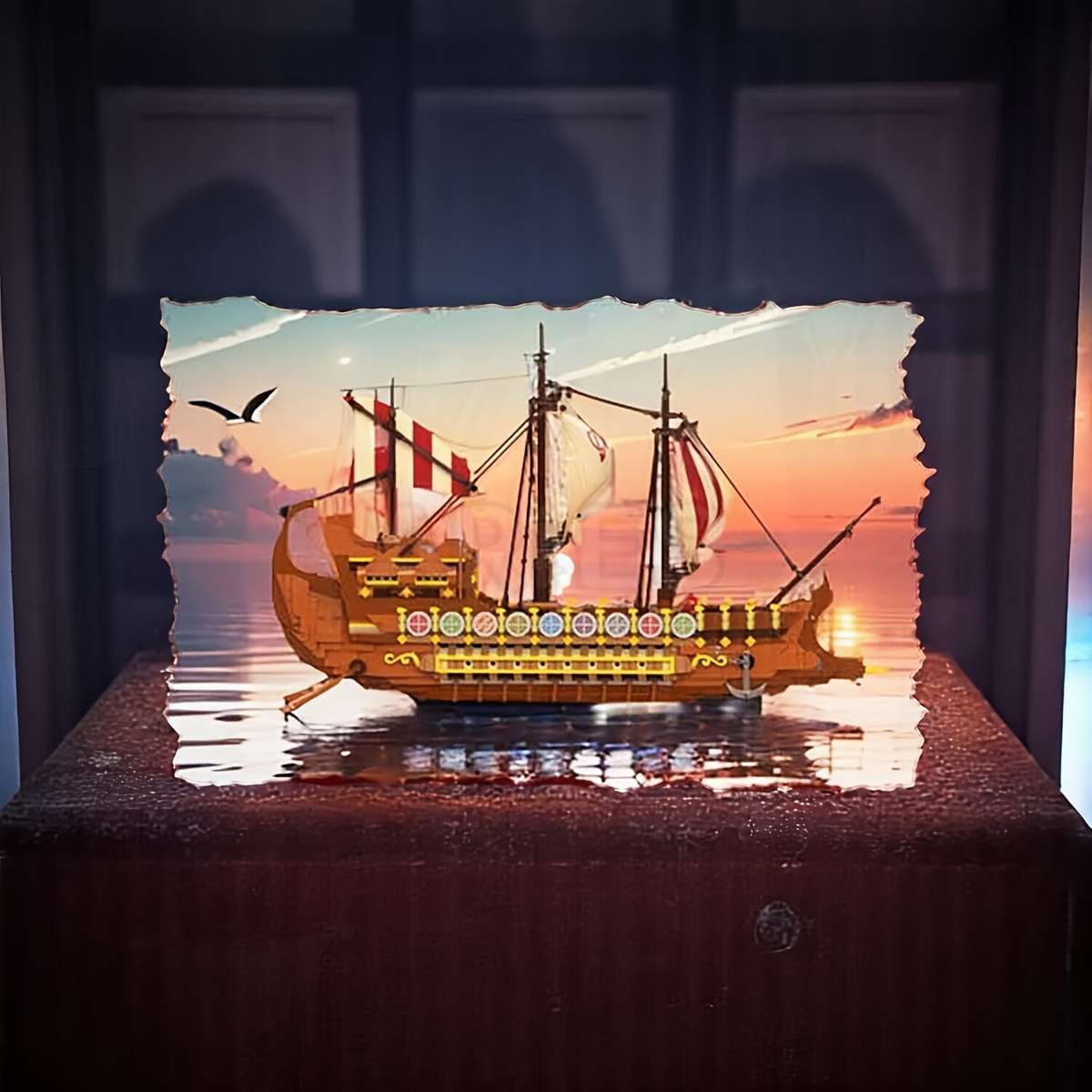 3D Jigsaw Puzzle Model Ship Composition Abs Material