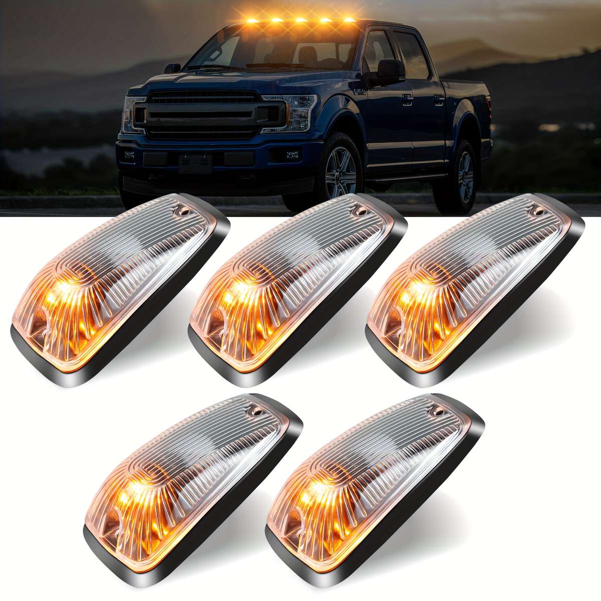 Car Lights Items Transparent Shellwhite Light