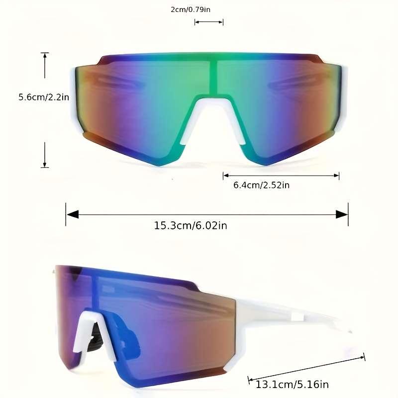 Cycling Glasses Color 2Pcs Black Red Combination