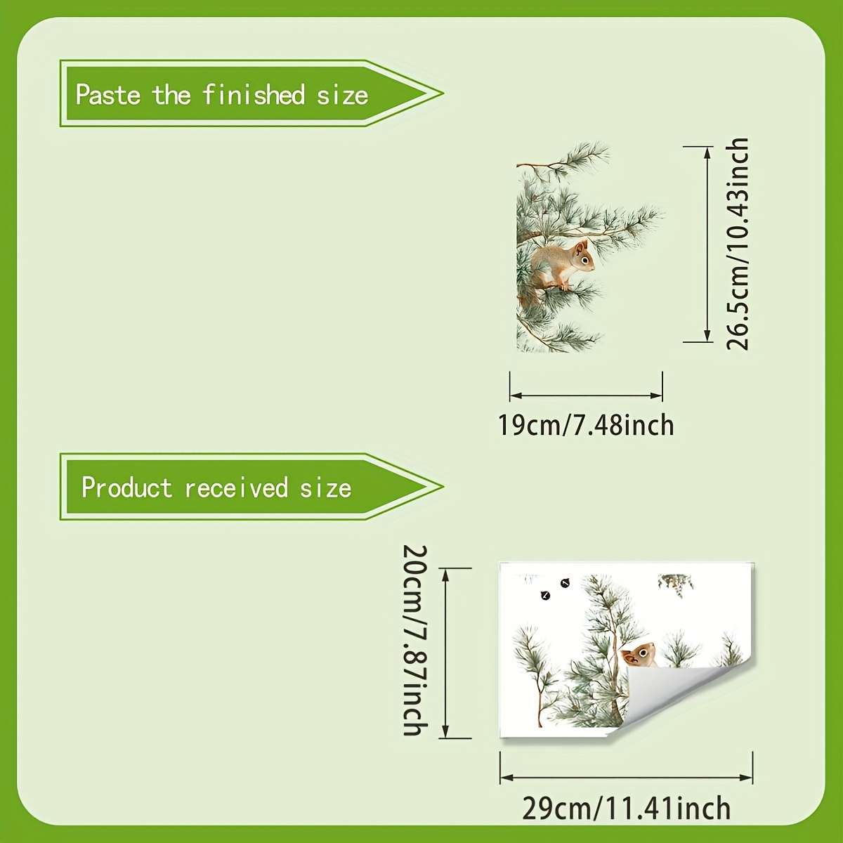Window Stickers Size 29*20Cm11.4*7.9Inch