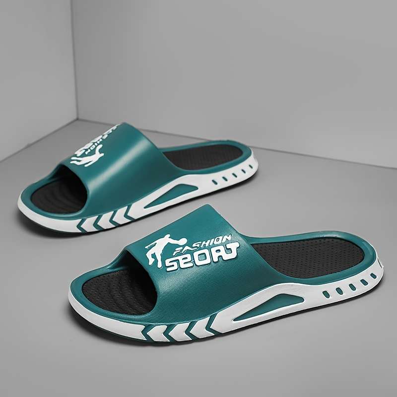 Men Slippers Summer Style Black Size Uk 10.5 To 11
