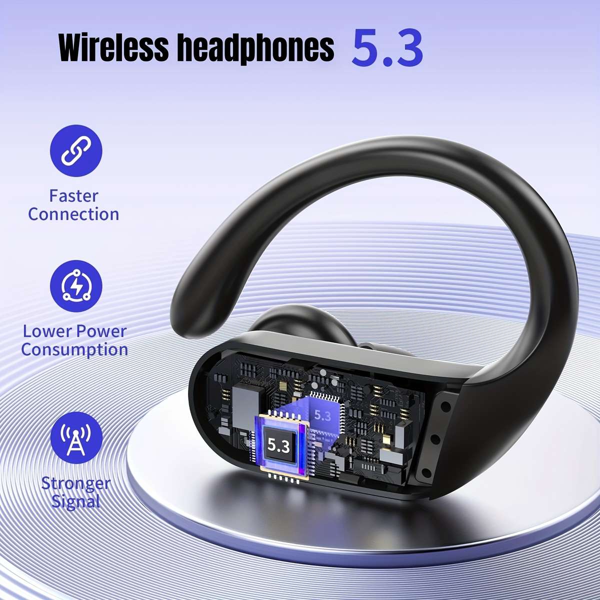 Rechargeable Wireless Earbuds Headphones Headset