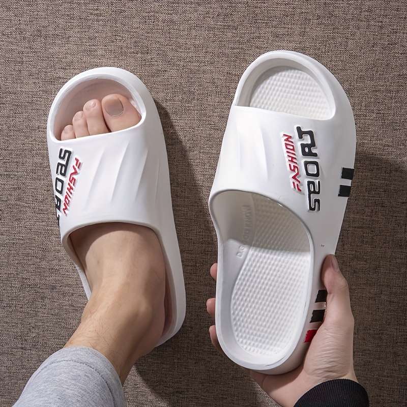 Men Slippers Summer Style White Size Uk 8.5 To 9