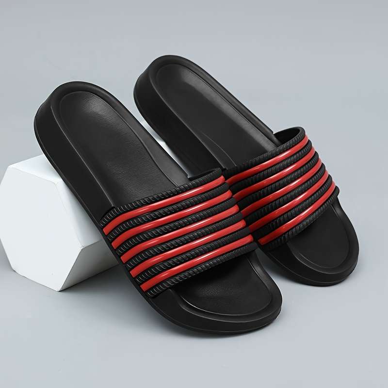 Men Slippers Summer Style Red Size Uk 6.5