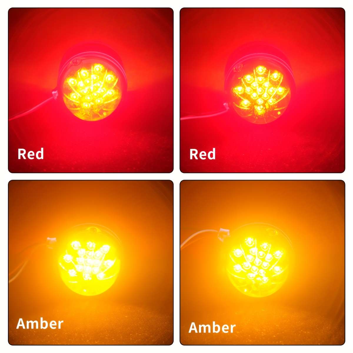 Car Lights Color Yellowred Quantity 2Pcs