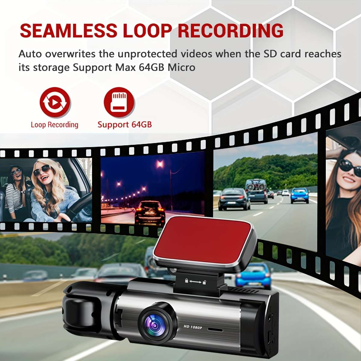 Dashcam Items With 64Gb Card