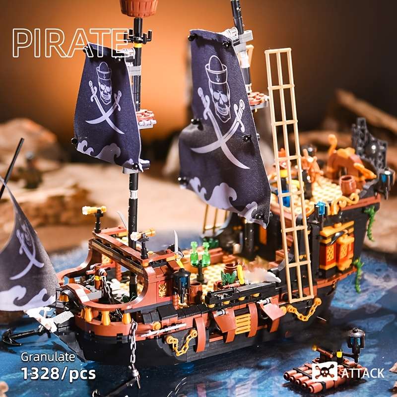 3D Jigsaw Puzzle Model Ship Color Corsair 1328Pcs