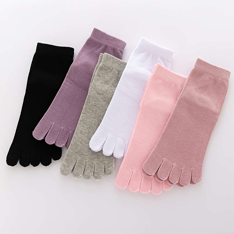 Women S Socks Color 1 Black 1 White 1 Purple 1 Gray Size Onesize