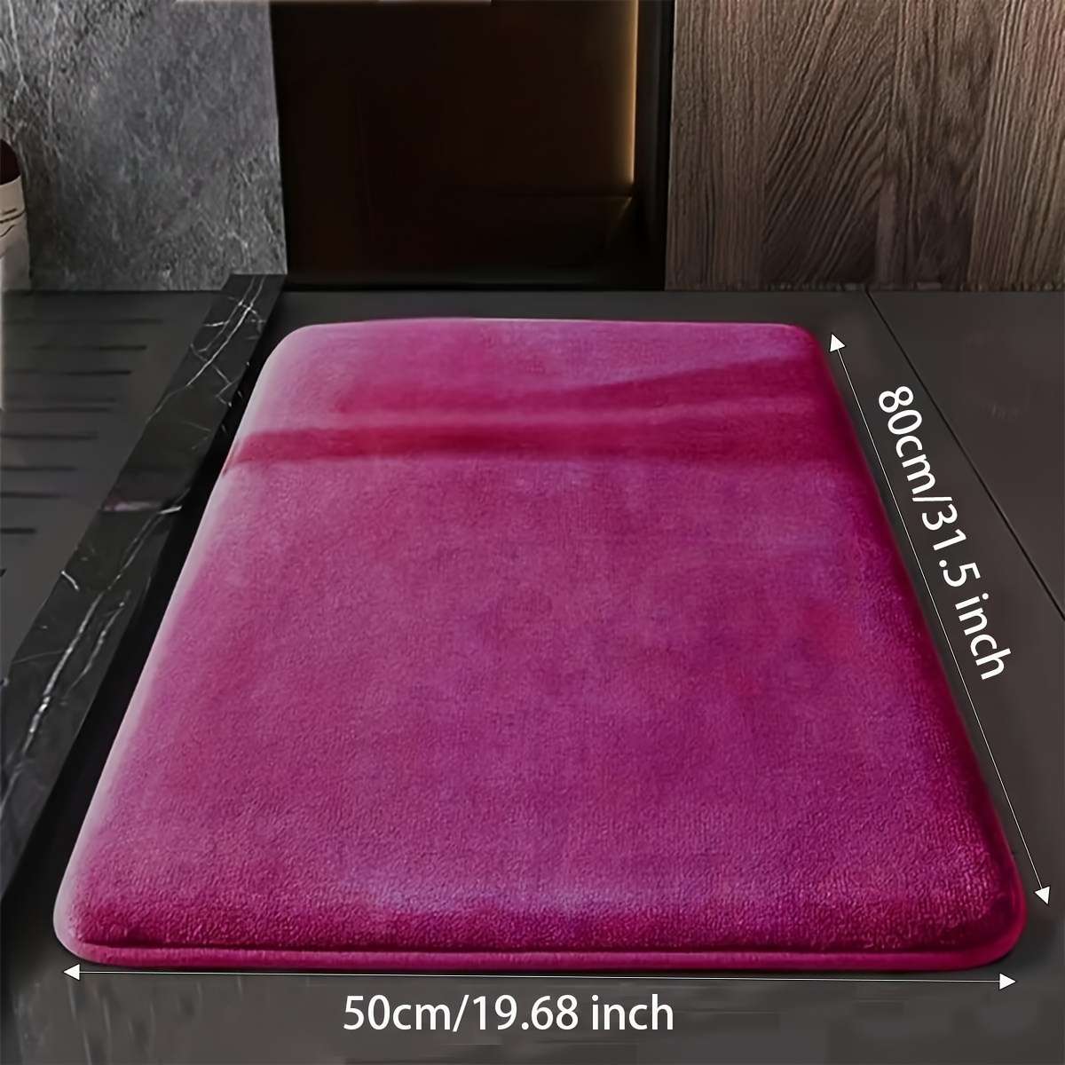 Floor Mats Color Rose Red Foot Pad Size 50Cmx80Cm-19.7Inx31.5In