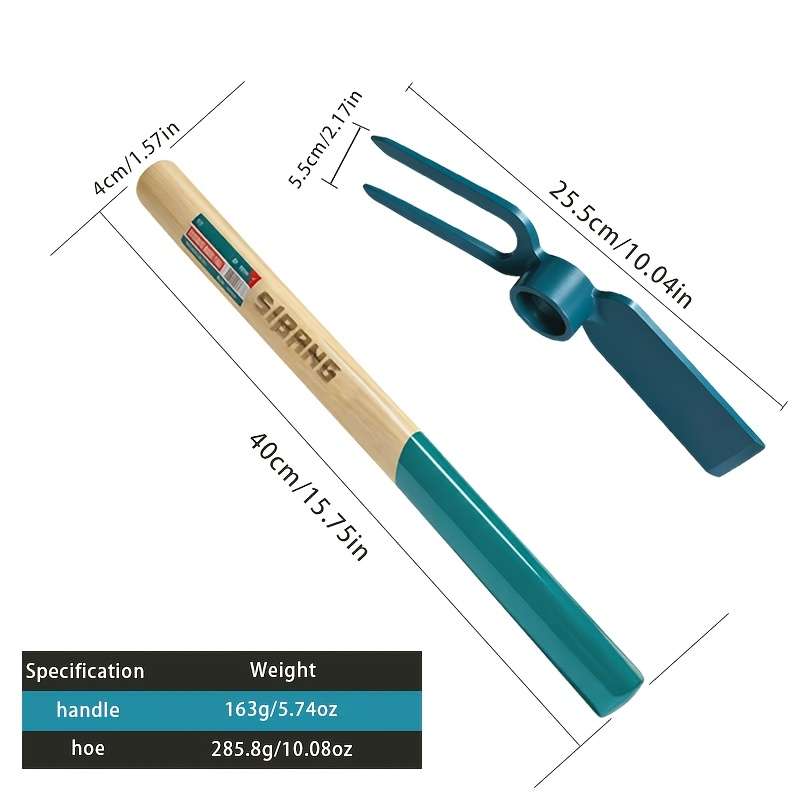 Garden Supplies Model Wooden Handle Three Pointed