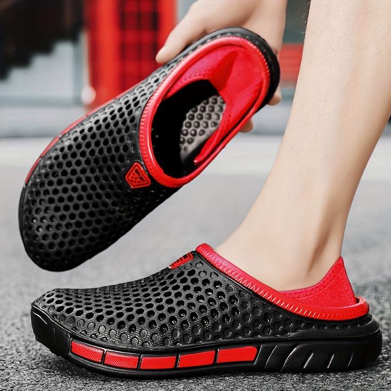 Men Slippers Summer Style Grey Size Uk 7