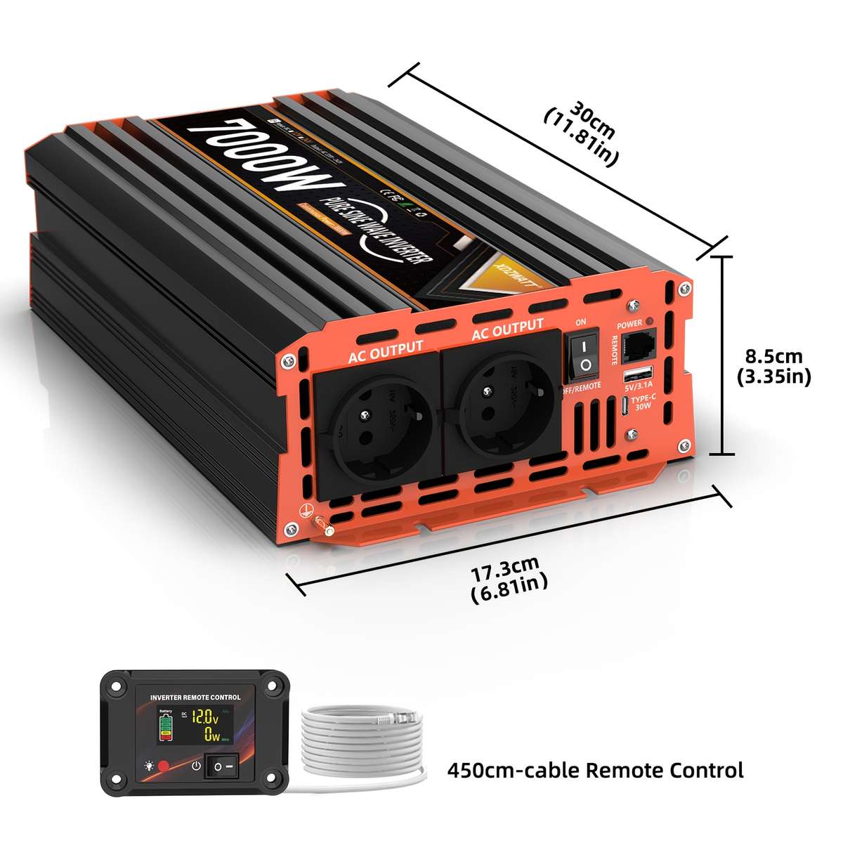 Inverter Model 24V7000W