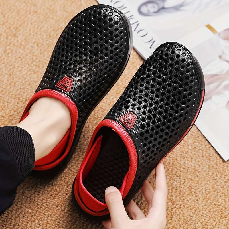 Men Slippers Summer Style Grey Size Uk 7