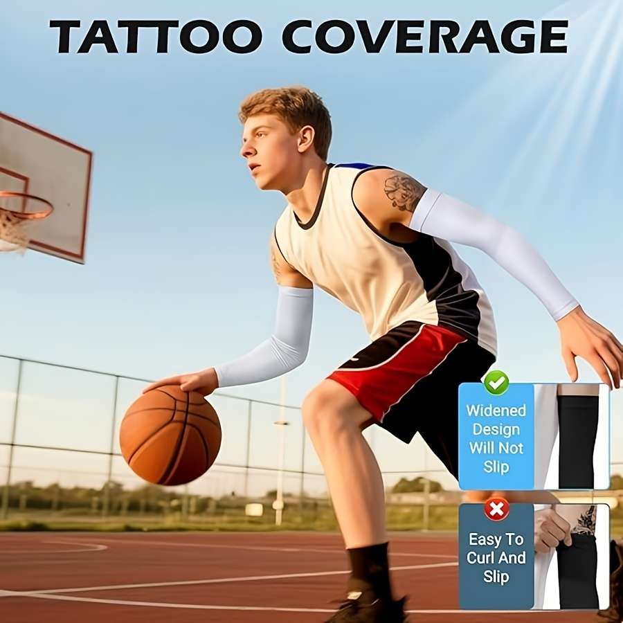 Sunscreen Sleeves Color 15 Pairs Black 5 White