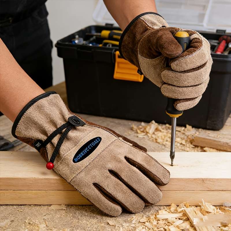 Work Gloves Color Red Sizes