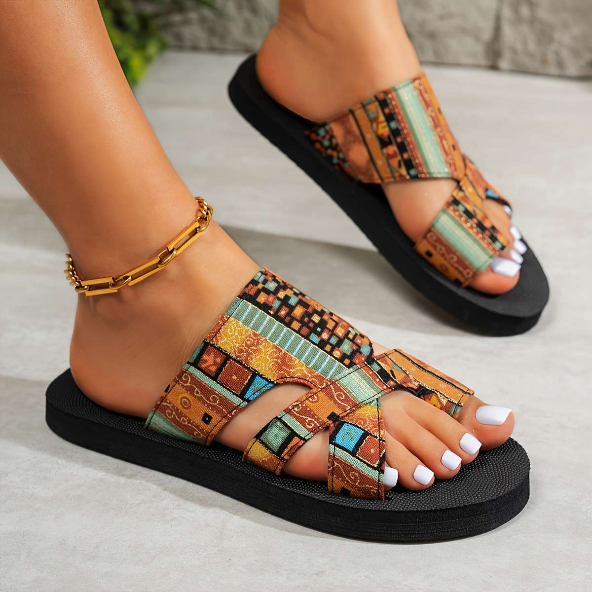 Ladies Summer Flip Flops Blue Uk 5