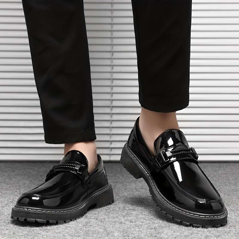 Mens Leather Shoes Color Black Sizeuk 8