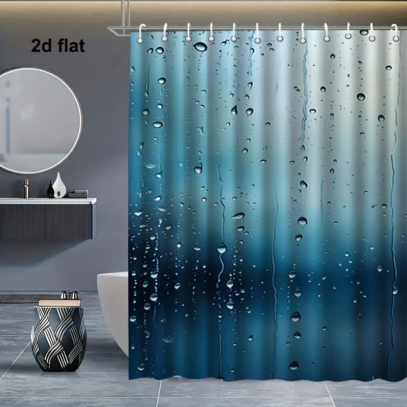 Waterproof Shower Curtain Color Polychrome Size 180*200 180.01Cm*200.0Cm