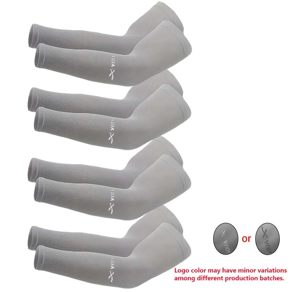 Sunscreen Sleeves Model 4Pcs Bestselling Cooling Arm Sleeves Gray