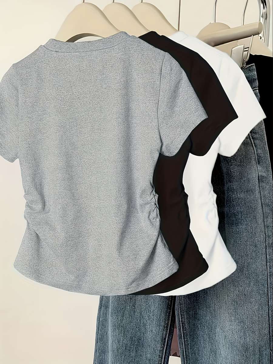 Womens T Shirt Color Gray Black White Sizeasian Xxl