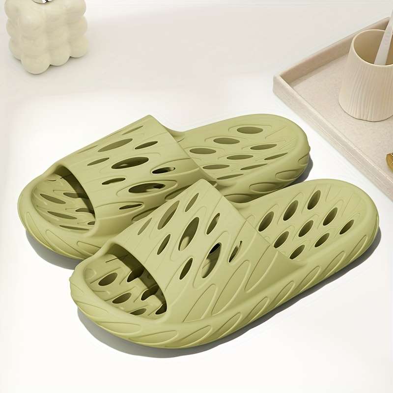 Men Slippers Summer Style Green Size Uk 4.5 To 5