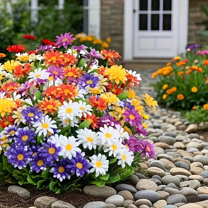 Simulated Flower Model Without Pot Items5Color Mixed Packaging