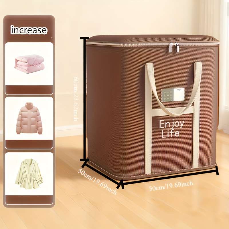 Storage Bag Color Khaki Extra Large 50*40 * 50 1 Pack
