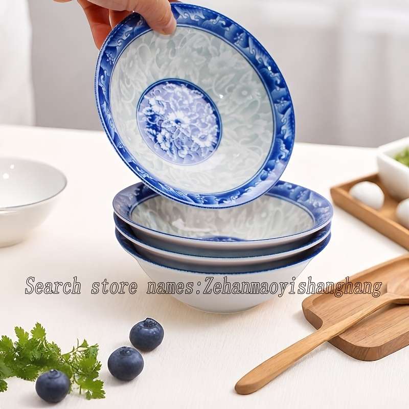 Bowl Color Blue White Materialceramics