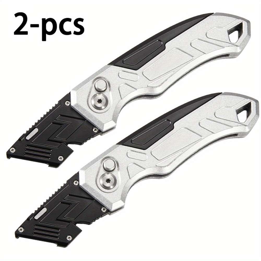 2PCS Holder With Detachable Replaceable Blades Lightweight Aluminum Handle Red