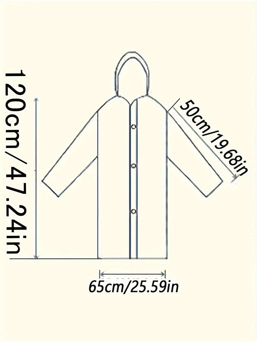 Raincoat Greyblack Size Onesize