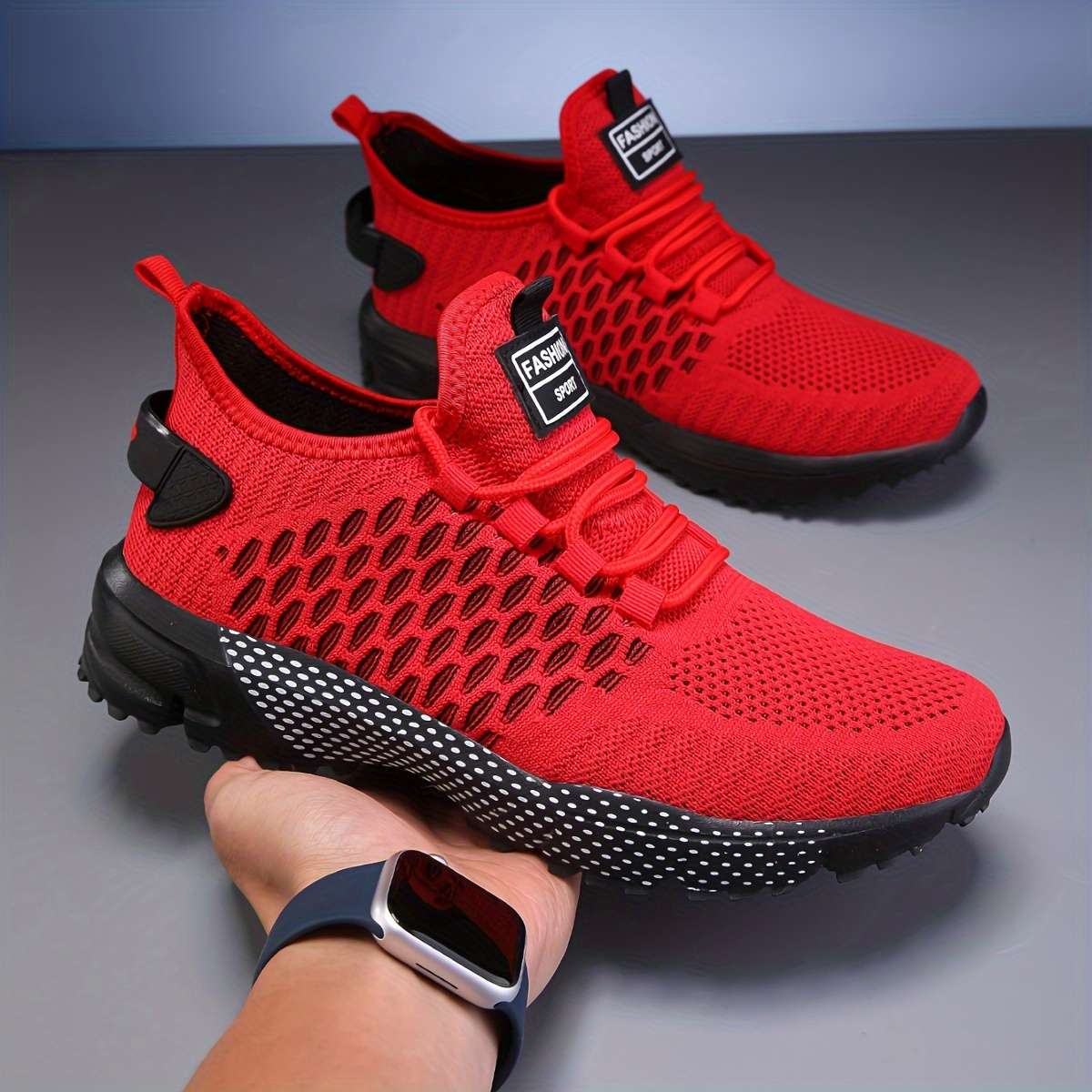 Sneakers Red Size Uk 7.5