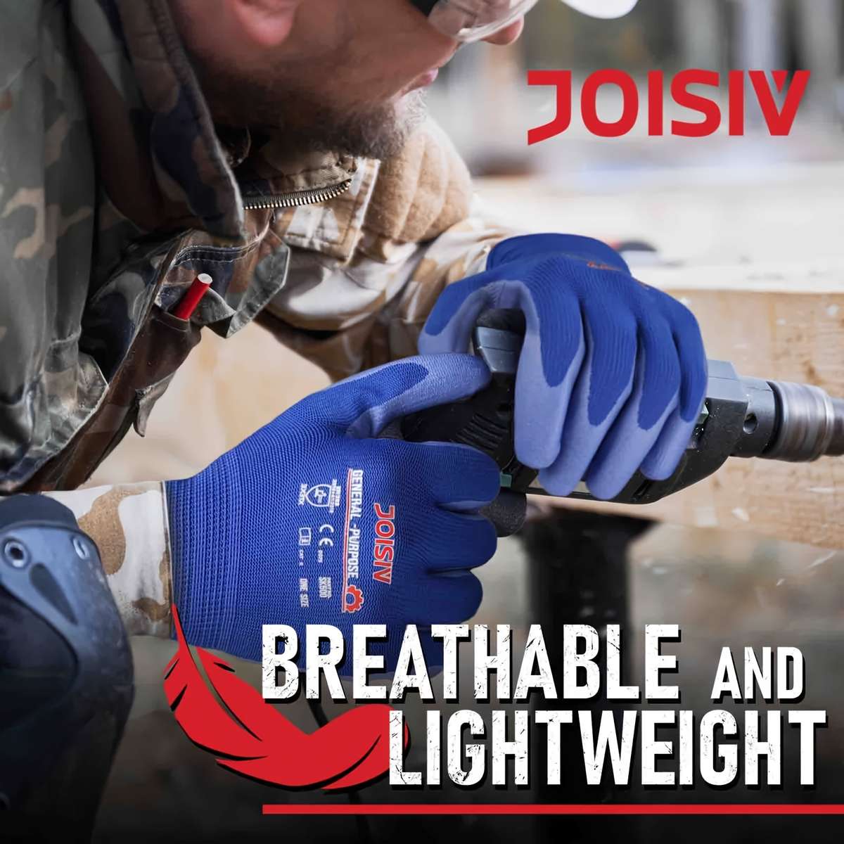 2 Pairs Green Multi Purpose Work Gloves