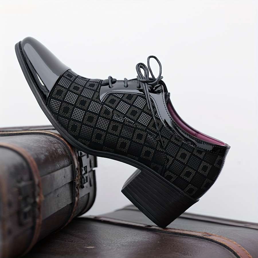 Mens Leather Shoes Color Black Sizeuk 7