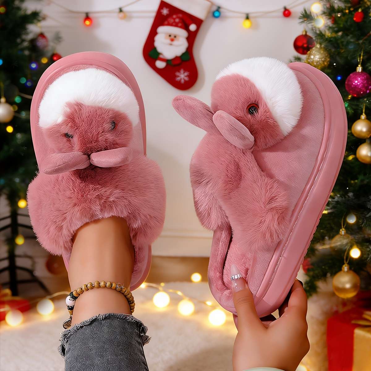 Cotton Slippers Color Grey Sizeuk 6.5-7