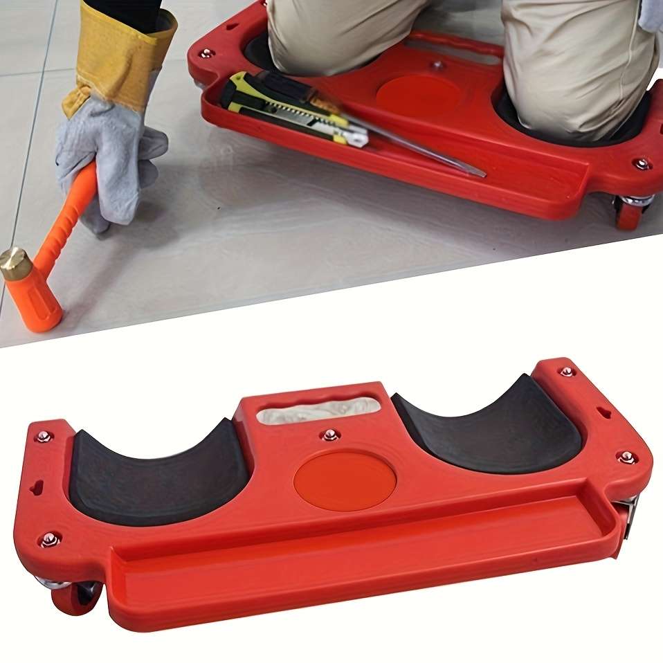 Rolling Knee Worktable With Rotating Wheels